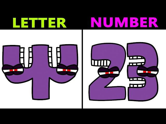 GREEK Alphabet Lore BUT NUMBER LORE Song | Alphabet lore | Animation