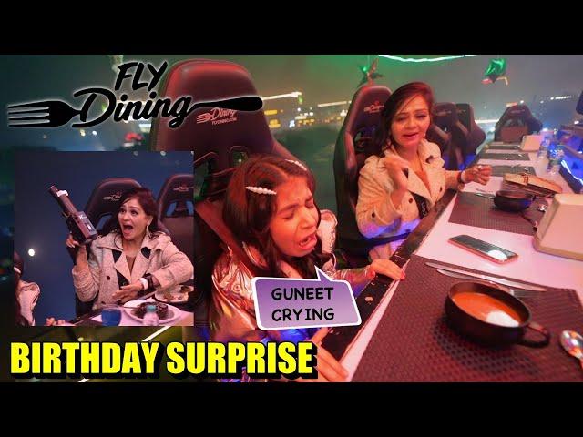 Guneet Rone Lag Gai Itna Upar Jake  Birthday Surprise for Wife | Fly Dining Noida | Harpreet SDC