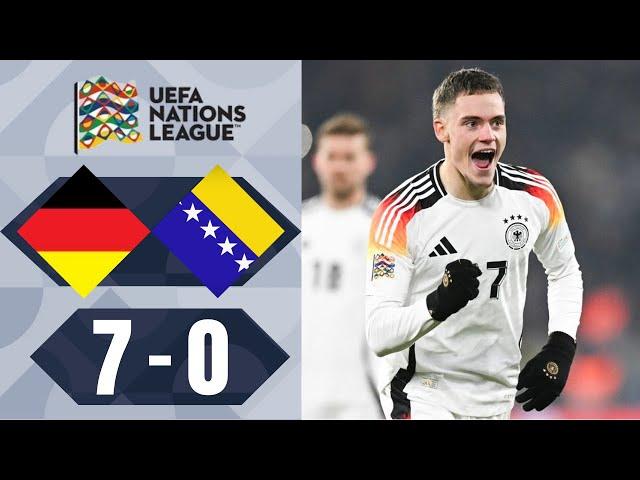 Florian Wirtz Free Kick Goal | Germany vs Bosnia Herzegovina 7-0 Highlights | Nations League 2024