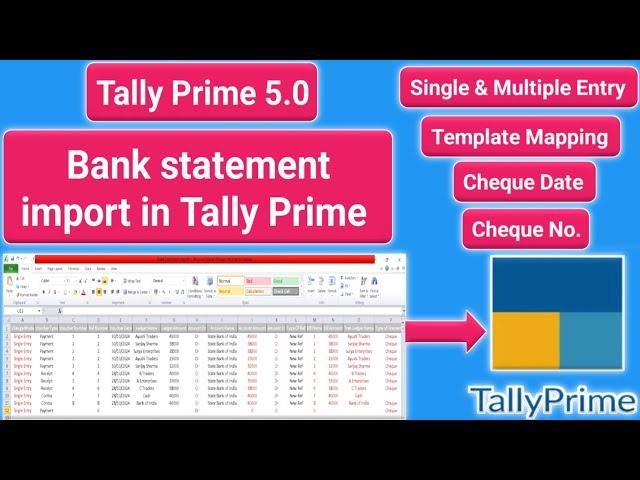 bank statement import in tally prime | bank statement entry tally prime |