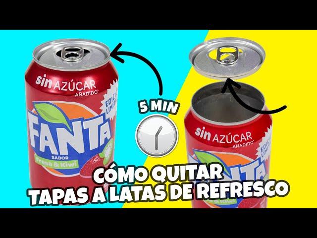 CÓMO QUITAR LA TAPA DE UNA LATA DE REFRESCO|LIFE HACK LATAS DE REFRESCOS|Manualidades Reciclaje