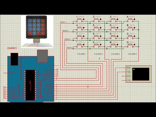 Arduino Lab06: Keypad Interfacing