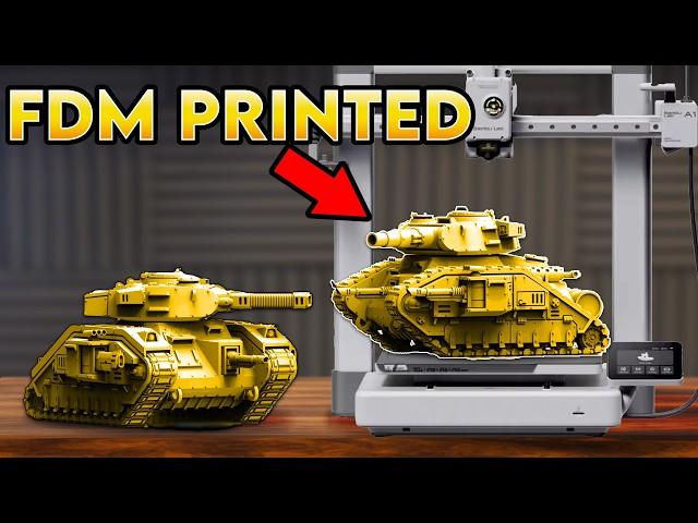 I tried FDM Printing Warhammer 40k Tanks on Bambulabs A1