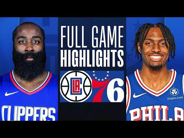 CLIPPERS at 76ERS | FULL GAME HIGHLIGHTS | March 27, 2024