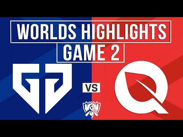 GEN vs FLY Highlights Game 2 | Worlds 2024 Quarterfinals | Gen.G vs FlyQuest