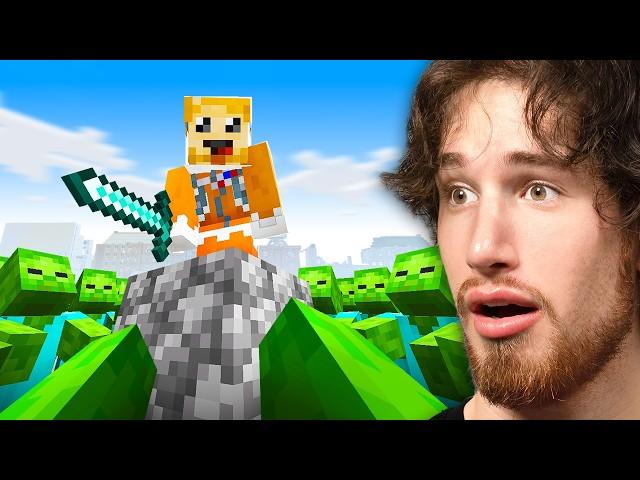 Surviving a DESERTED WASTELAND in Minecraft..