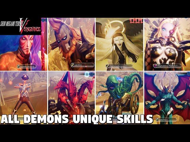 Shin Megami Tensei 5 Vengeance - ALL Demons Unique Skills