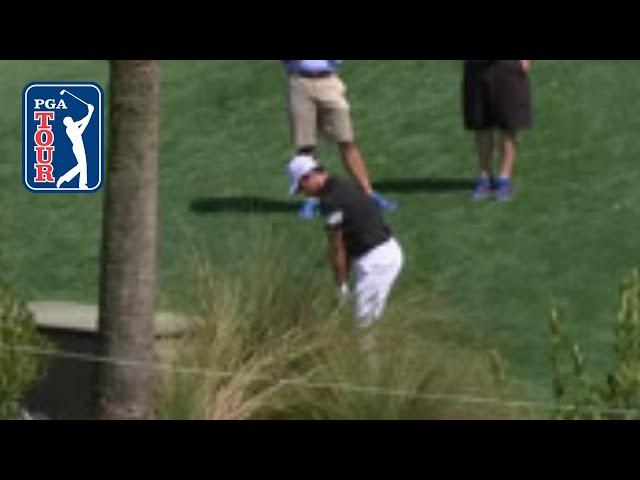 Si Woo Kim’s stunning eagle chip shot from the cart path | THE PLAYERS 2020