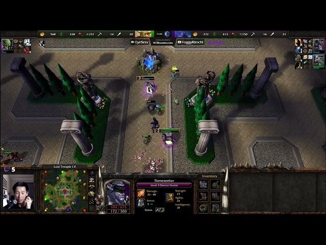 ReMinD (NE) vs Eye-Servant (ORC)  - WarCraft 3 - WC4032