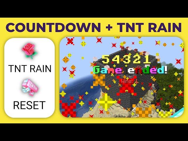 Streamer vs Viewers 2.0 WITH COUNTDOWN - TNT Rain Added - Free TikTok LIVE Minecraft Game Tutorial