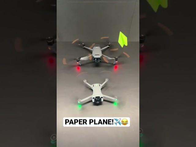 DJI Mini 3 Pro + DJI Mavic 3 VS Papper Plane#shorts