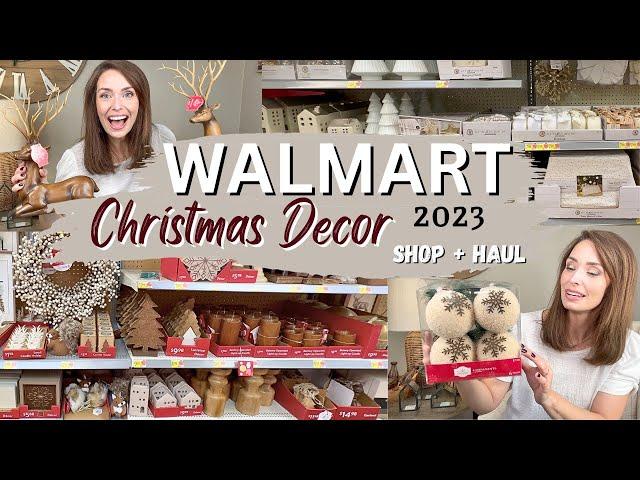 NEW CHRISTMAS 2023 DECOR AT WALMART | SHOP WITH ME + HAUL | CHRISTMAS DECORATING IDEAS