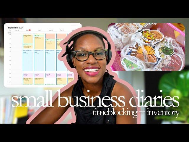 life as a small business owner // time blocking and inventory count