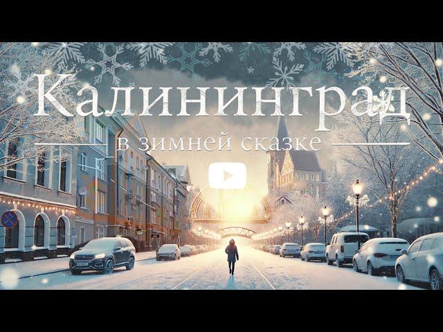 Калининград в зимней сказке: прогулка по городу (Snow Walk)