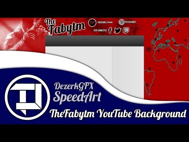 SpeedArt - TheFabytm Partnered Background by DezerkGFX