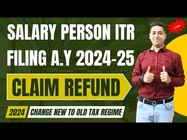 How to File ITR For Salary Person | How to File ITR For Salary Person First Time with Form 16 23-24