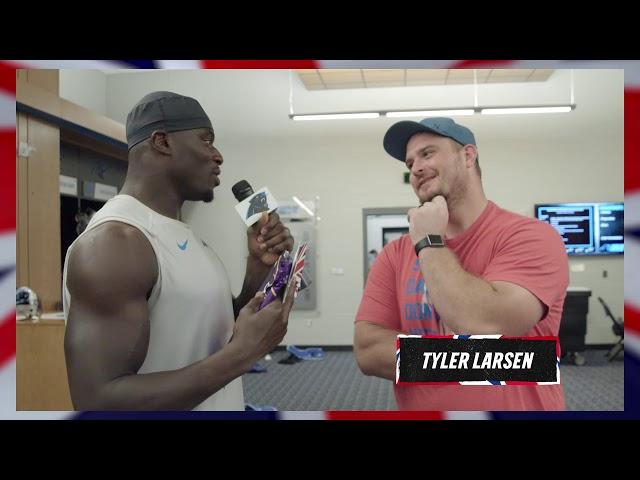 Efe Obada Tests Teammates on British Trivia Before London Game | Carolina Panthers