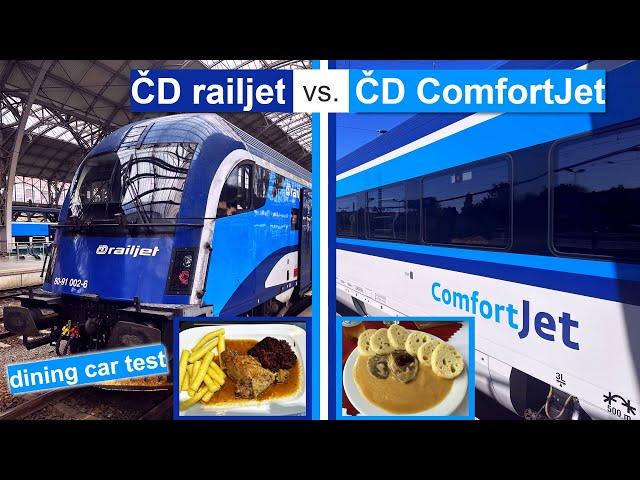 ČD ComfortJet vs. ČD railjet train: the big Dining Car competition on the Berlin-Prague route