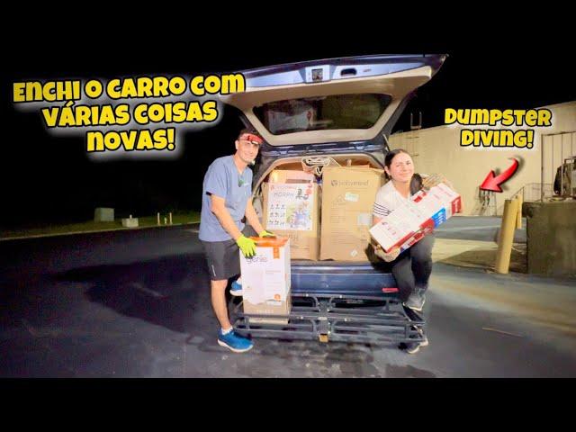 Enchi o carro com varias coisas novas do lixo dos Estados Unidos!