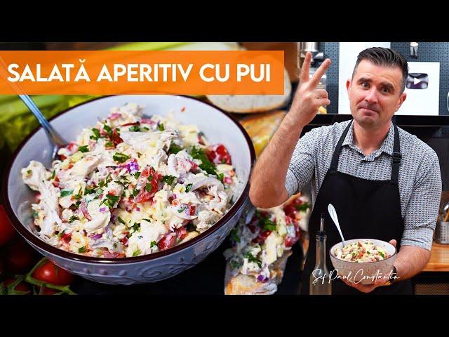  Salată aperitiv de pui Rețetă Sănătoasă și perfectă pentru orice dietă  Șef Paul Constantin