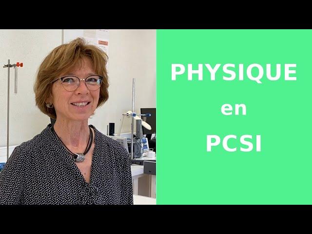 La PHYSIQUE en PCSI (on aime ça )