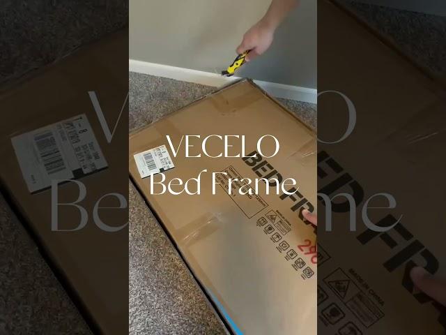 Modern Comfort Meets Style – VECELO Upholstered Bed #homedecor #furniture #bedframe #bedroom #home
