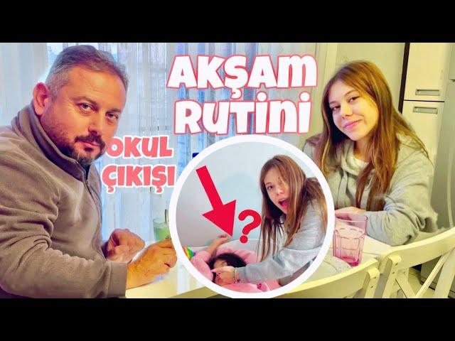 Akşam Rutinimiz Okuldan Dönüş Vlog. Zeybek Ailesi