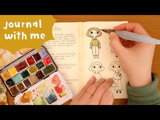 Relaxing Journal With Me (Real Time) | Drawing Cute Outfits