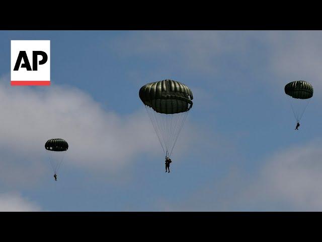 WATCH: Mass parachute jump for 80th anniversary of D-Day in Normandy