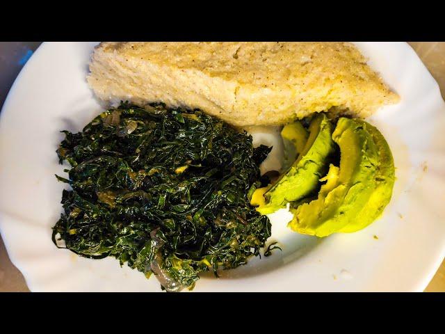 How I make my greens/spinach and skuma wiki recipe