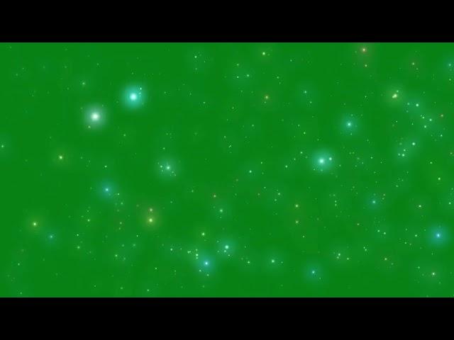 Green Screen || Star Particles in  Sky ||  background  Green Screen video effects HD ||  Twinkle ||