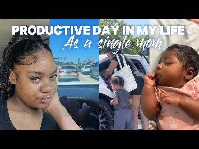 PRODUCTIVE DAY IN THE LIFE OF A SINGLE MOM | NEWBORN & TODDLER ~ VLOG