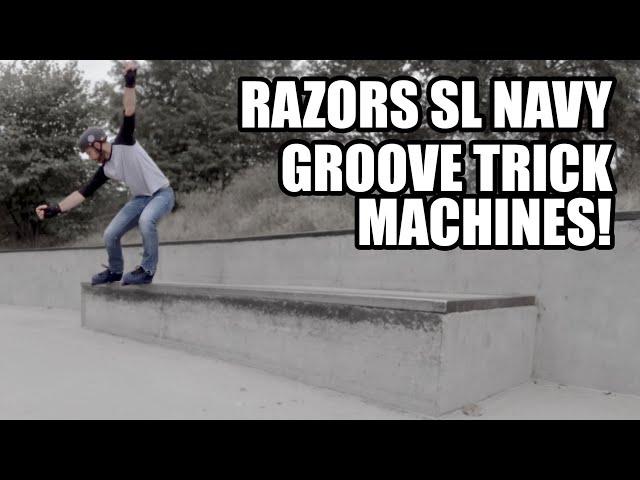 Razors SL Navy Make Groove Tricks Feel Amazing! // Aggressive Inline Skating