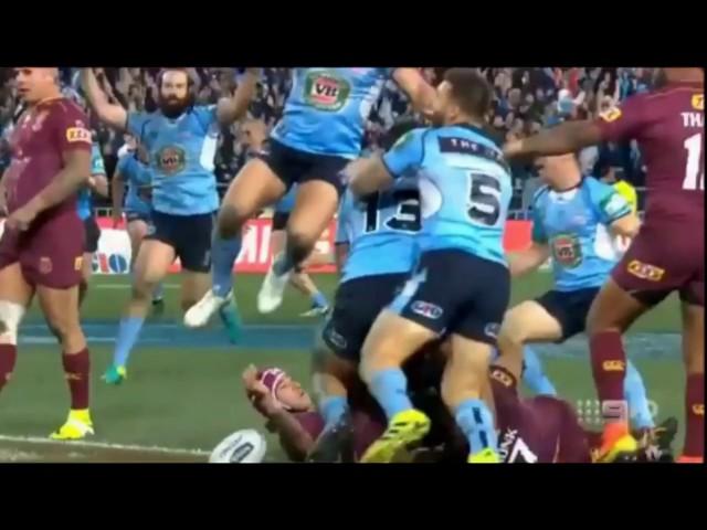 FUNNIEST try of the year..How can NSW score a try and still be an embarrassment