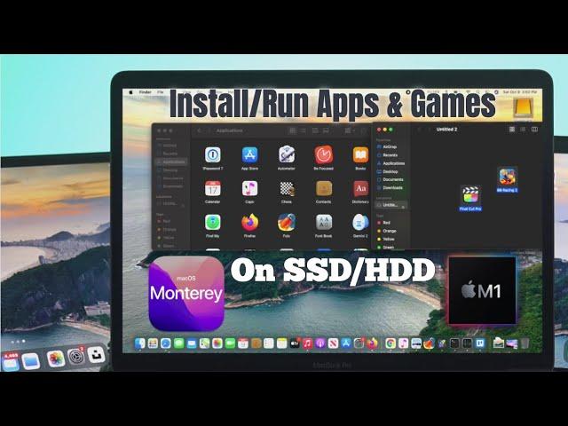 Move Apps and Games to External SSD/HDD on M1 Macbook Pro! [Run & Install]