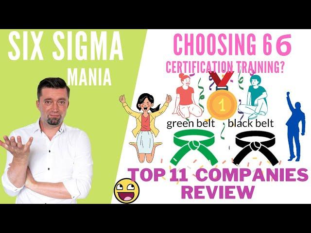 Six Sigma certification - TOP 11 companies overview - Green Belt, Black Belt