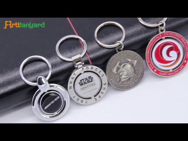 Customized Metal Keychain, Spin Keychain, Metal Spin Keychain