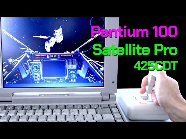 Is a Pentium 100 laptop Good for MS-DOS Gaming? Toshiba Satellite Pro 425CDT Review!   | Ep 07