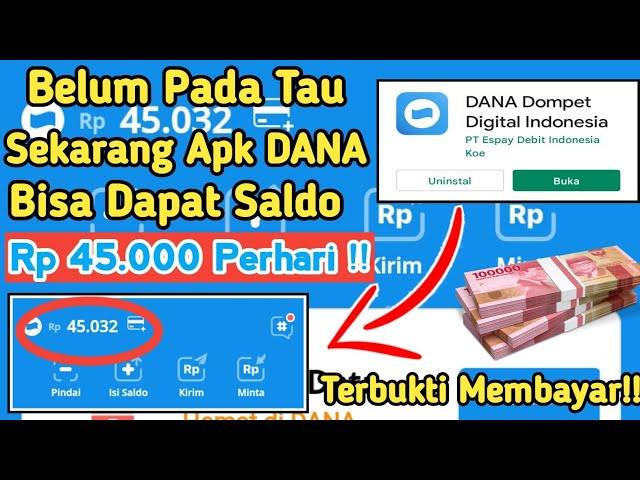 Dapat Uang Gratis!! 45.000 Langsung Dari Aplikasi DANA - cara mendapatkan saldo dana gratis 2022