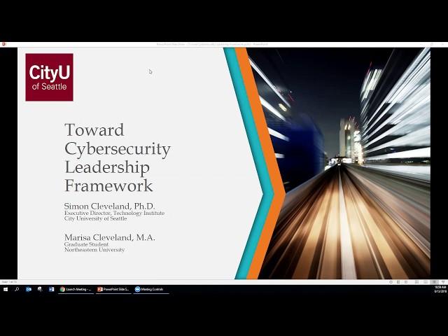 Toward Cybersecurity Leadership Framework