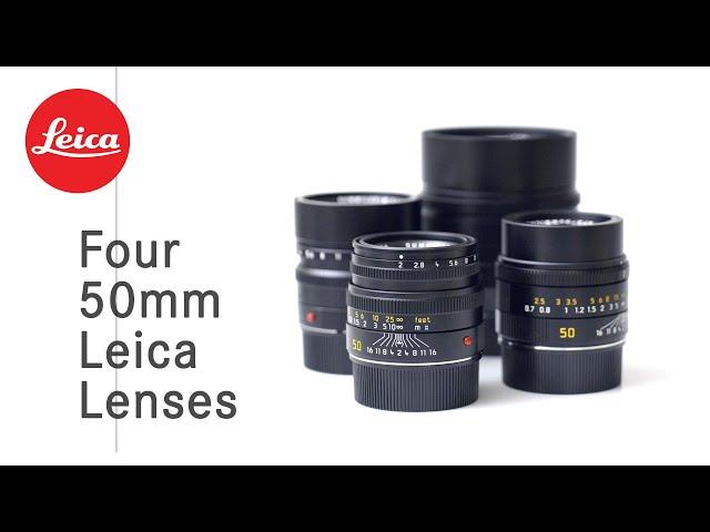 Four 50mm Leica Lenses