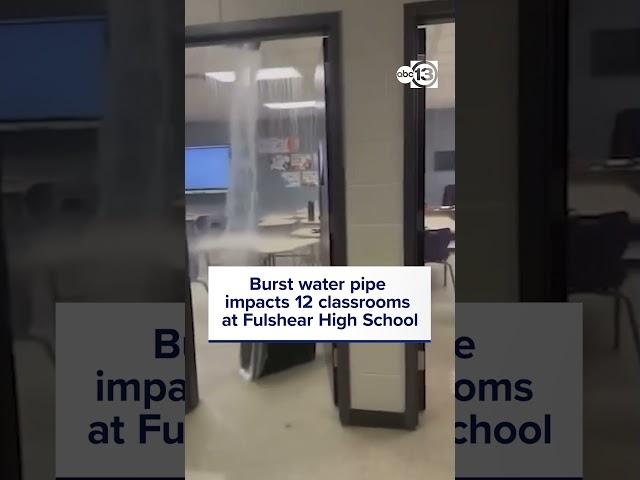 Burst water pipe impacts 12 classrooms at Fulshear High School