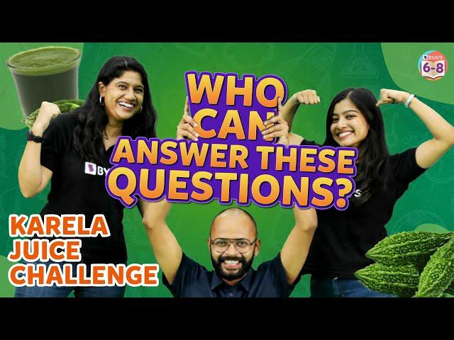 Who can Answer these Questions | Bitter Karela Juice Challenge 