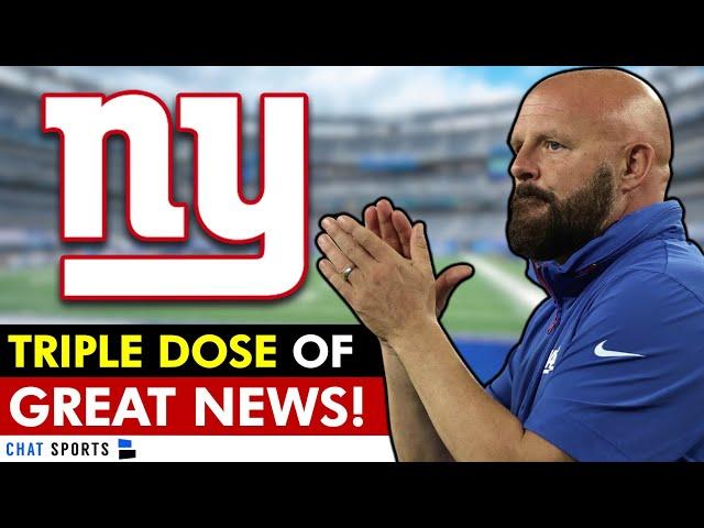 NY Giants Just Got a TRIPLE DOSE Of GREAT NEWS