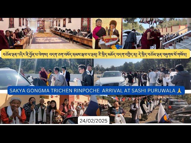 Warm Welcome to Sakya Gongma Trichen Rinpoche Chok