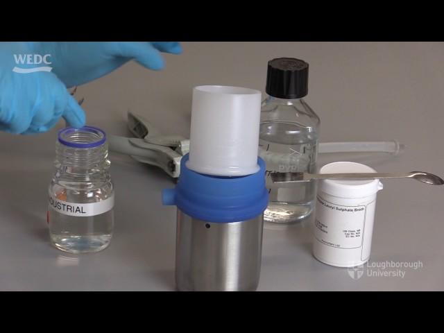 Membrane filtration to test for faecal contamination of water samples