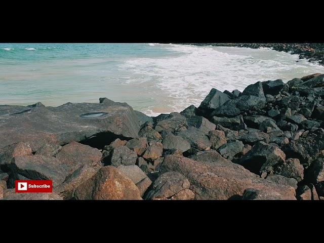 Ceylon waves crashing with Rocks(HD Quality)|Meditation| Study| Sleep Instantly| Mellow Relaxation