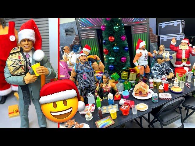 MASSIVE WWE Action Figure Setup Christmas Party 2024!