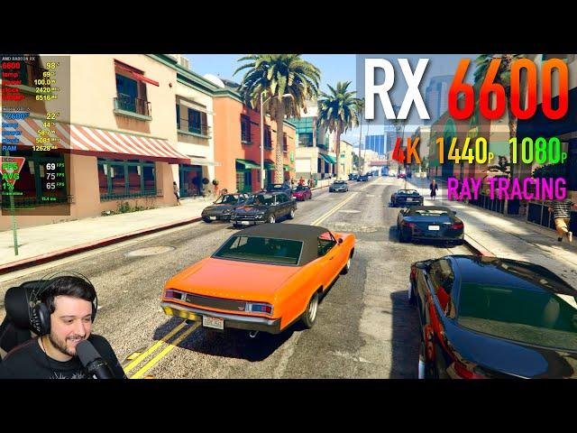 RX 6600 - GTA 5 Enhanced with Ray Tracing!
