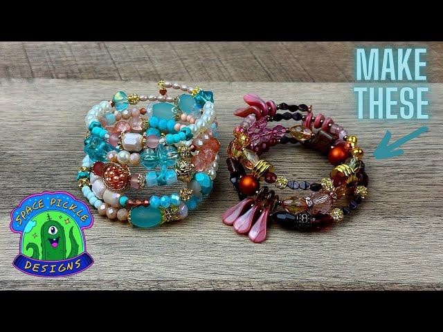 BEAD WITH ME! Memory Wire Bracelets featuring @SoftFlexCompany and @MistyMoonDesigns